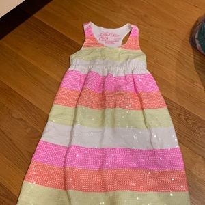 This screams Barbie - Racerback sequins dress! Size 7/8